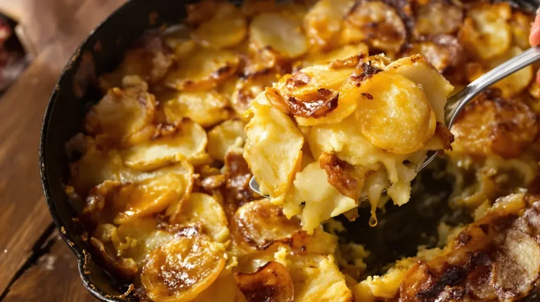 Gratin ultra simple pommes-oignons-bouillon : plus gourmand qu’un dauphinois classique