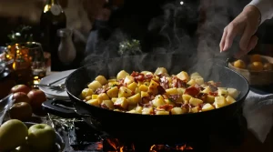 « Je la prépare en 10 minutes pour toute la famille » : ma poêlée poireaux-pommes-lardons ultra simple, rapide et complète